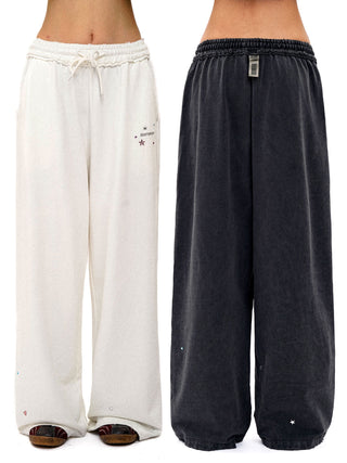 [Moromoro2] Bowknot Rhinestone Hooded Set