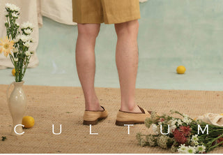 [CULTUM] Linen Drawstring Shorts