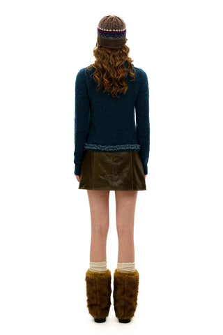 [Moromoro2] Wool Blend Collar Cardigan