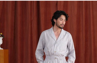 [CULTUM] Piped Plaid Cotton Pajama