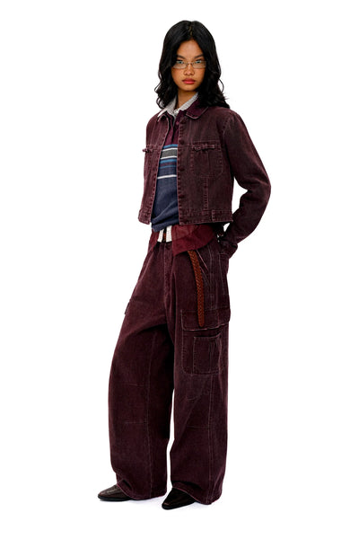 [Moromoro2] Washed Jacket & Cargo Pants