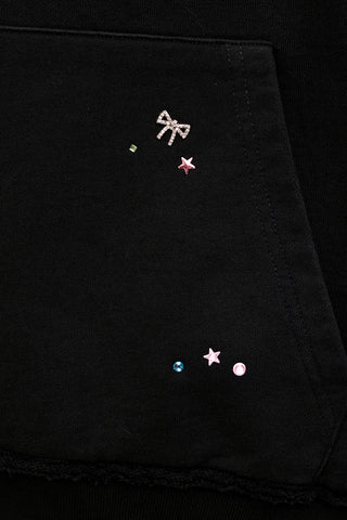 [Moromoro2] Embroidered Rabbit Hooded  Sweatshirt