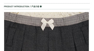 [Moromoro2] Faux Three-piece Pleated Skirt