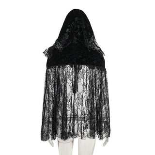Hoodie velvet lace self tie beaded shrug top