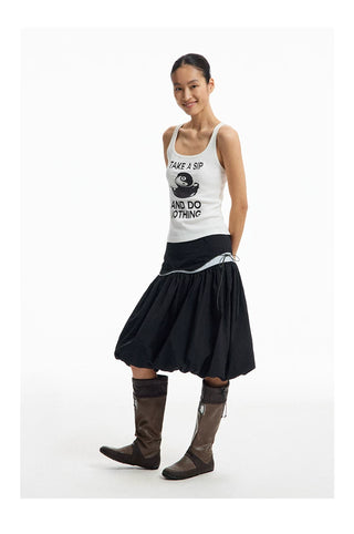 [CONP] Flowy Midi Skirt