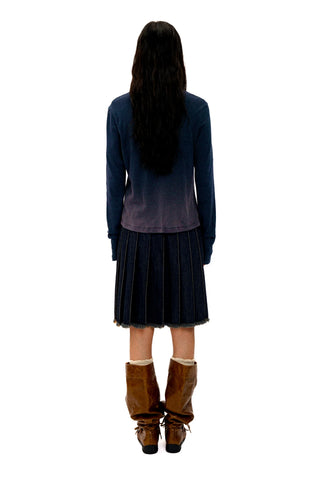 [Moromoro2] Gradient Striped Thumb Hole  T-shirt