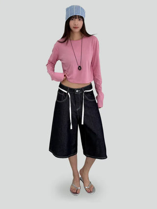 (2 colors) Modal Basic T-shirt