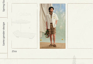 [CULTUM] Linen Cuban Collar Shirt