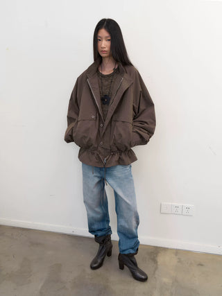 [NeverSeez] Linen Blend Knit Top