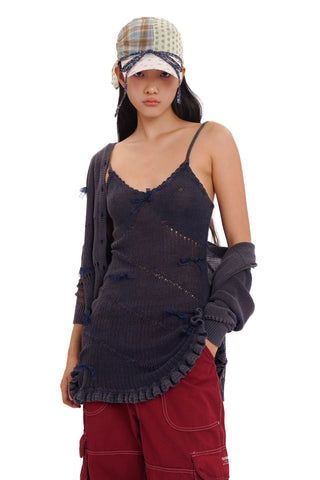 [Moromoro2] Floral Patchwork Bow Hat