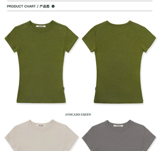 [Moromoro2] Basic Slim T-shirt