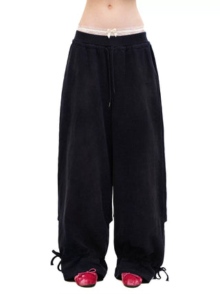 [Moromoro2] Combed Cotton Lace Hoodie &  Sweatpants