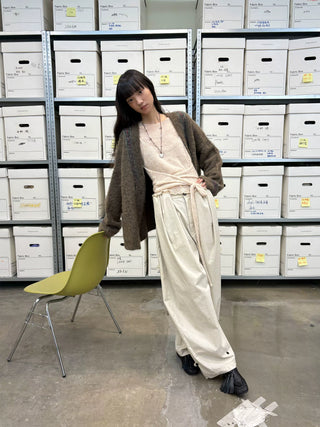 [NeverSeez] Pleated Wide-Leg Pants