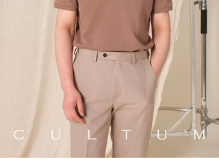 [CULTUM] Solid Color Polo Shirt