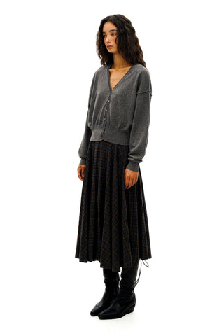 [Moromoro2] Knit Cardigan Skirt Set