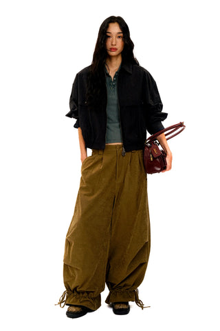 [Moromoro2] Plaid Collar Jacket