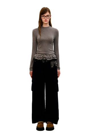 [Moromoro2] Long Sleeve Lace T-shirt