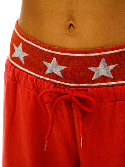 [Moromoro2] Star Ribbed Cotton Sweatpants