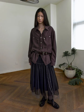 [NeverSeez] Double Pocket Shirt