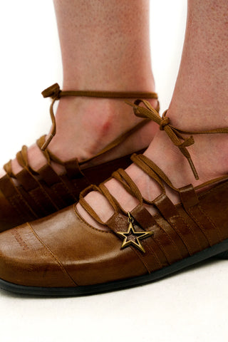 [Moromoro2] Leather Ballet Flats