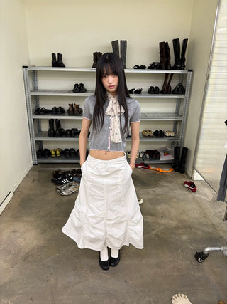 [NeverSeez] Colorblock Knit Cardigan