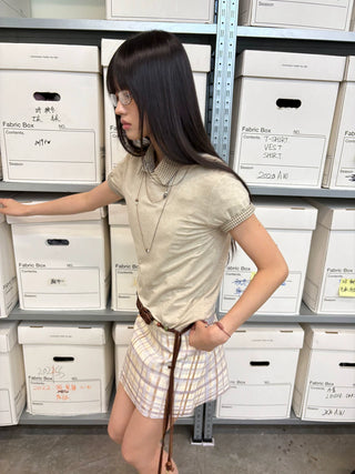 [NeverSeez] Lyocell-Wool Solid T-Shirt