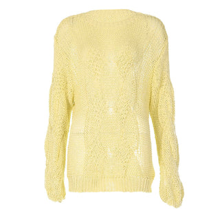 Long sleeve crewneck knitted solid top