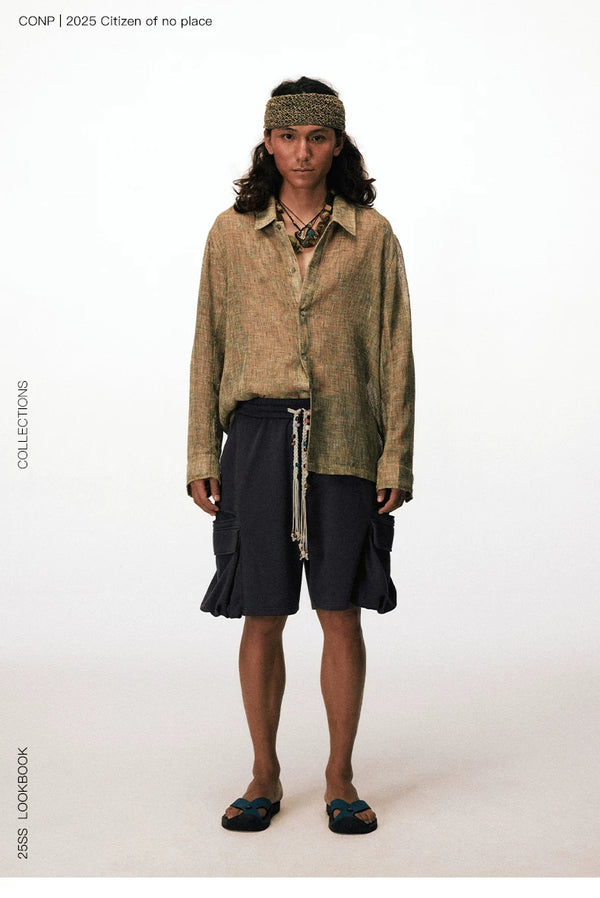 [CONPCONP] Beaded Large Pocket Cargo Pants