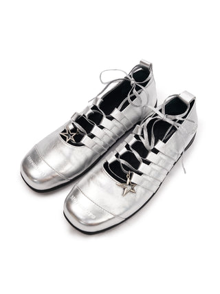 [Moromoro2] Leather Ballet Flats