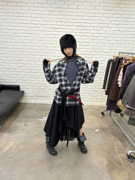 [NeverSeez] Woven Check Casual Shirt