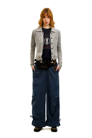 [Moromoro2] Wool Blend Collar Cardigan