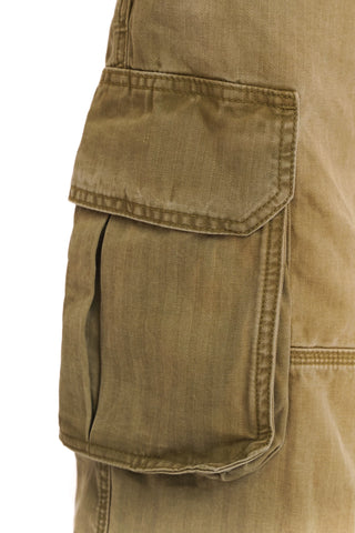 [MOROMORO] Washed Twill Cargo Pants