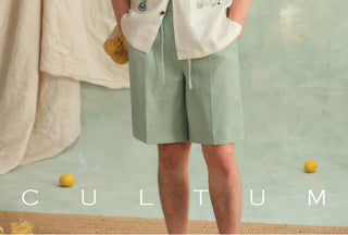 [CULTUM] Linen Cuban Collar Shirt