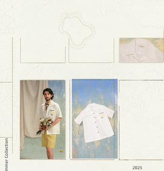 [CULTUM] Linen Cuban Collar Shirt