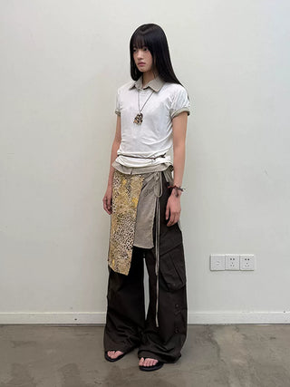 [NeverSeez] Lyocell-Wool Solid T-Shirt