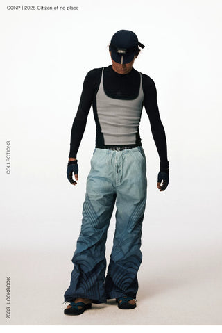 [CONP] Crinkle Paratrooper Pants