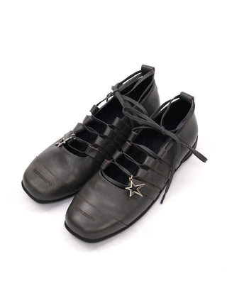 [Moromoro2] Leather Ballet Flats