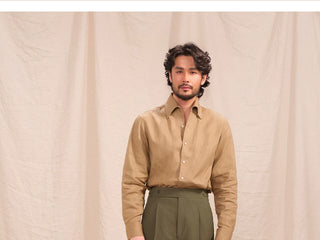 [CULTUM] Wrinkle-Free Seersucker Pleated Pants