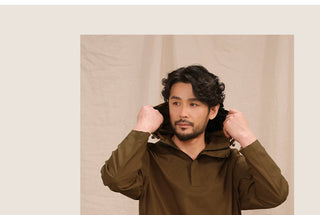 [CULTUM] Hooded Pullover Jacket