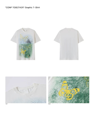 [CONP] Textured Graphics T-shirt