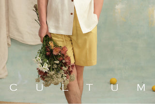 [CULTUM] Linen Cuban Collar Shirt