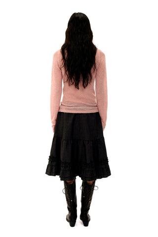 [Moromoro2] Fair Isle Faux Vest Knit Top