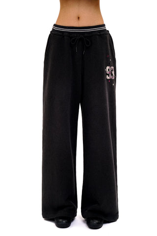 [Moromoro2] Distressed Star Applique  Sweatpants