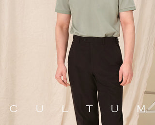 [CULTUM] Solid Color Polo Shirt