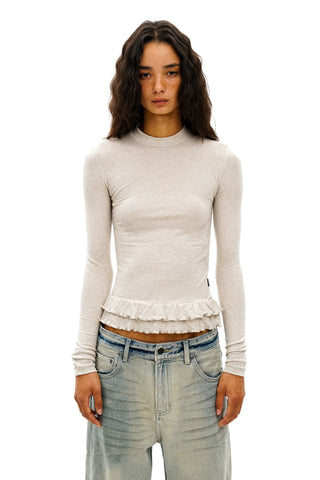 [Moromoro2] Long Sleeve Lace T-shirt
