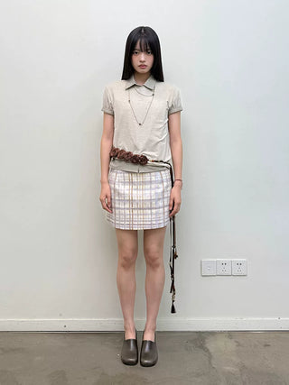 [NeverSeez] Lyocell-Wool Solid T-Shirt