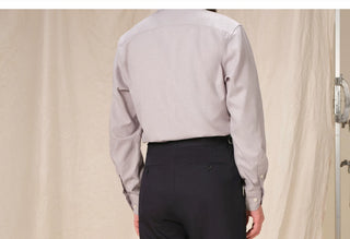 [CULTUM] Machine Washable Straight-Leg Trousers