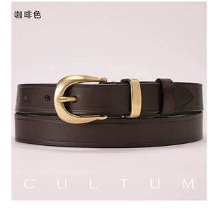 [CULTUM] Top-Grain Leather Belt