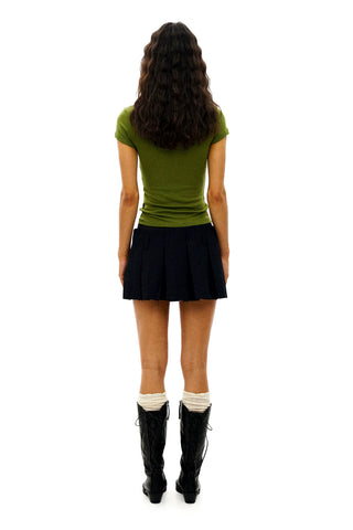 [Moromoro2] Faux Three-piece Pleated Skirt