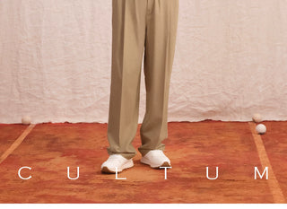 [CULTUM] Pleated Relaxed Trousers